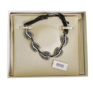 Badgley Mischka Couture Signed 16 Inch Swarovski Crystal Necklace Neiman Marcus